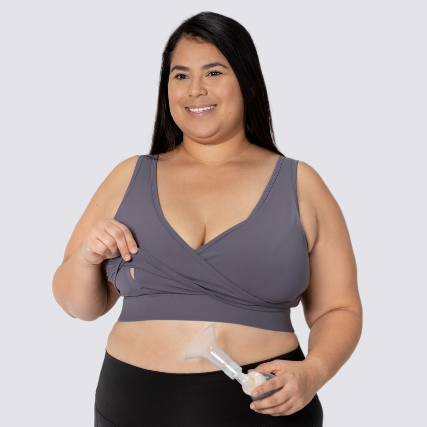 Everyday Luxe Nursing & Hands-Free Pumping Bra - Twilight – Close to the  Heart