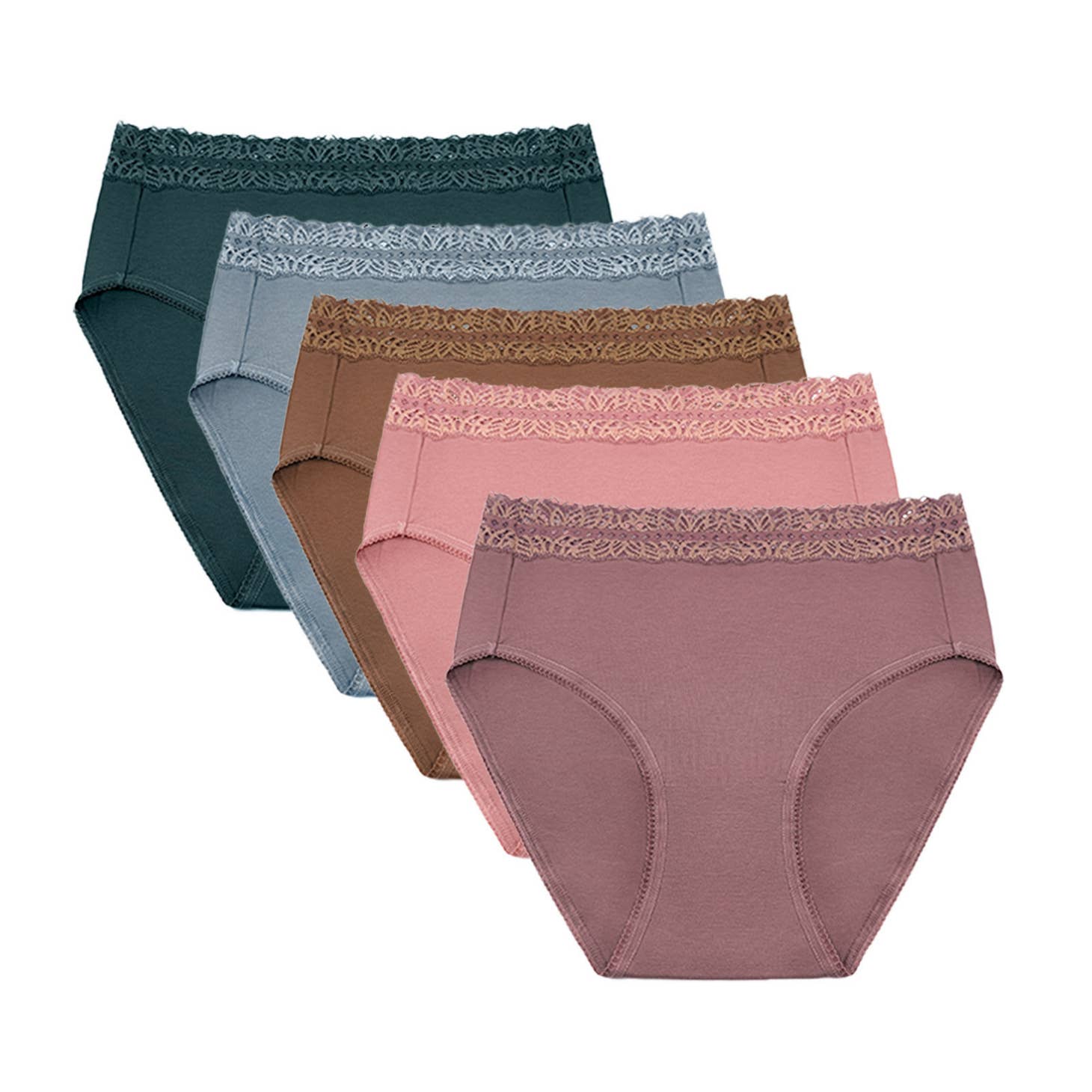 High-Waisted Postpartum Recovery Panties - Dusty Hues
