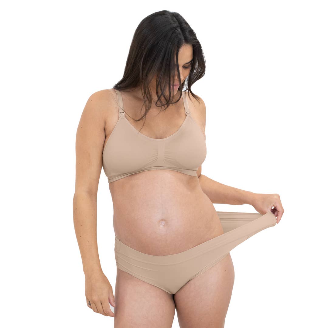 Grow With Me Maternity & Postpartum Brief - Beige