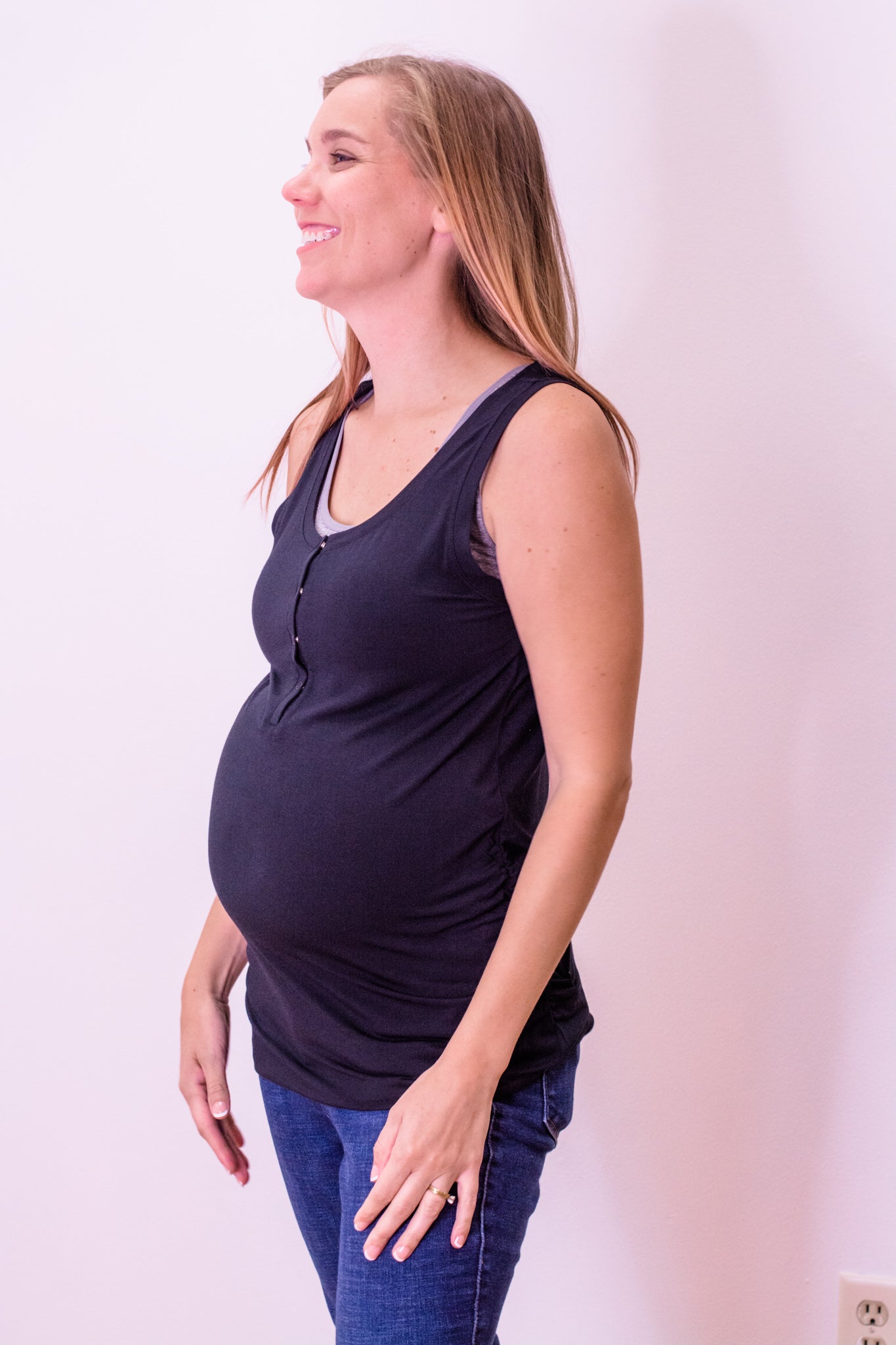 Rachel Maternity Nursing Tank - Sky Blue – Close to the Heart