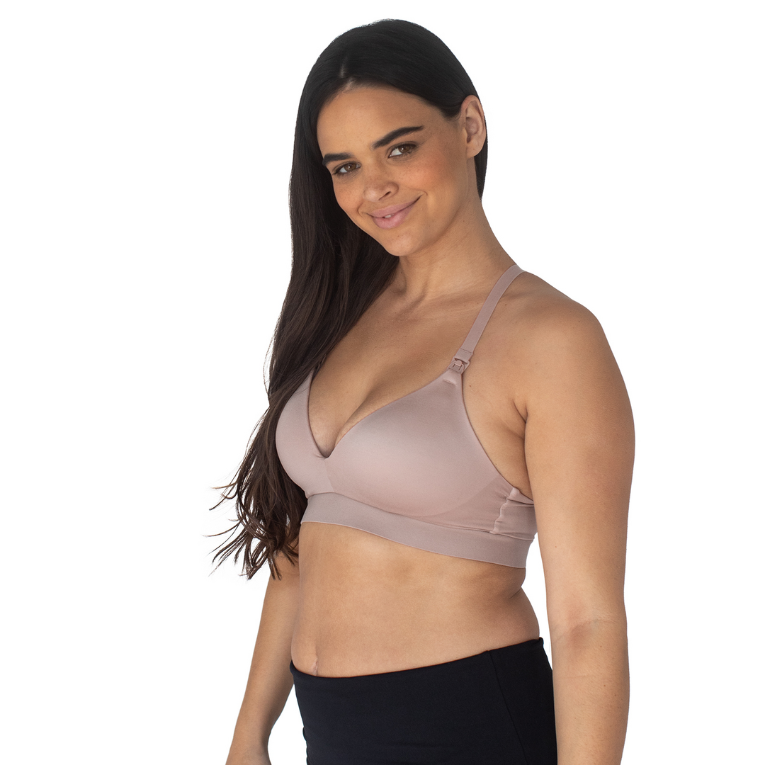 Minimalist Hands-Free Pumping & Nursing Plunge Bra - Orchid – Close to the  Heart
